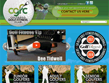 Tablet Screenshot of coloradogolffitnessclub.com